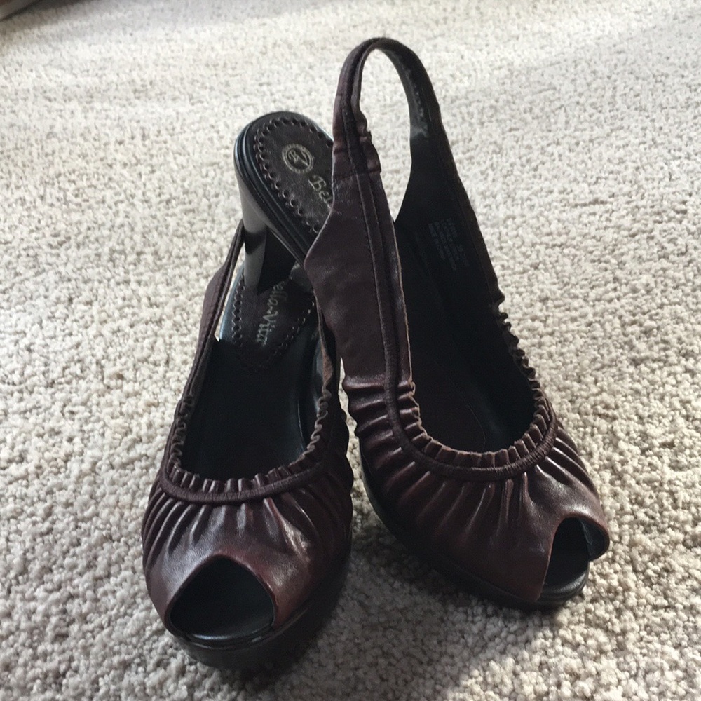 💥Bella~Vita Leather Upper - Platform Heels - NEW